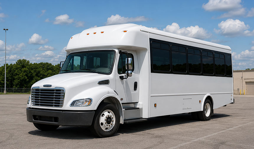 25-passenger minibus for charter in Roanoke, VA